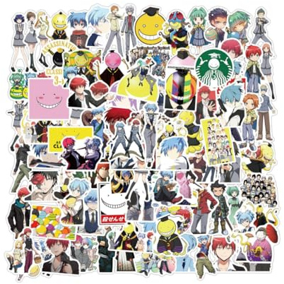 Assassination Classroom Cartoon Aufkleber Schreiben Sie Ihr eigenes episches Kapitel, Dekoration, Gepäck, Wasserbecher (100)