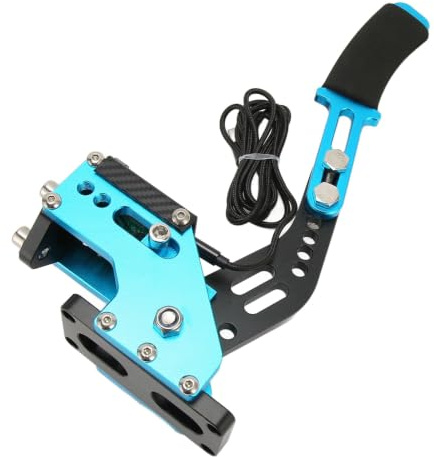 64-Bit-USB-Handbremse, Sim-Rennspiel-Handbremse mit Hochsteifer Druckfeder für T500 T300RS Racing-Benutzer (BLUE)