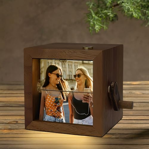 Benutzerdefiniertes Fotoalbum, Flip-Box-Rahmen, mechanisches Handbewegungs-Fotoalbum, Animationsgeschenk für Muttertag, personalisiertes animiertes Heimdekor-Nachtlicht, benutzerdefiniertes