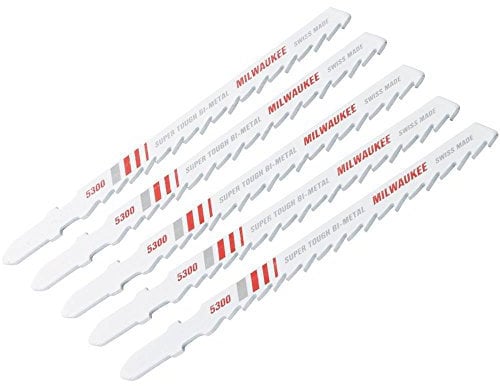 Milwaukee GIDDS2-2488115 4, 6 Teeth per Inch, Bi-Metal Jig Saw Blades, 5-Pack