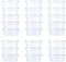 Slime Storage Containers 24 Pack, Leakproof Clear Plastic Foam Ball Storage Cups Storage Jars Containers With Lids Slime Pots Tubs