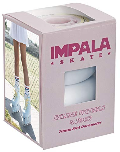 Impala Inline Wheel 4pk (Sky Blue/Yellow)