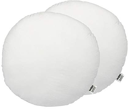 beties PublikFree Kopfkissen 2er Set rund ca. Ø 60 cm Kissenfüllung Allergiker-Kissen Allergikergeeignet Kissen Schlafkissen Weich Polyester-Faserbällchen Bezug 100% Baumwolle
