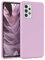 EAZY CASE - Silikonhülle für Samsung Galaxy A72 / A72 5G Hülle Silikon Case Violett weich stoßfeste Handyhülle Galaxy A72 / 5G Schutzhülle mit Kameraschutz Dünn Premium Schutz Cover TPU Bumper Flieder