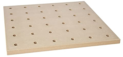 Ulmia MDF-Platte für Multifunktionstisch MFT1200 (Platte mit Lochsystem, Größe 60x60 cm, inkl. eingelassene Magnete, Material MDF, robuste Oberfläche)