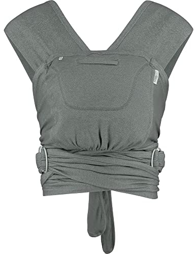 Close Caboo - Bio-Baumwolle verstellbare Babytrage in Olive - nachhaltig & weich für Säuglinge und Kleinkinder - One Size