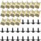 40 Piezas U-Clips y Tornillos Kit Universal Metal, Surtido de Grapas y Tornillos de Carrocería, Tornillos y Tuerca Jaula U-clip del coche, U-Nuts Tornillo Panel de Puerta de Coche Clip de Fijación