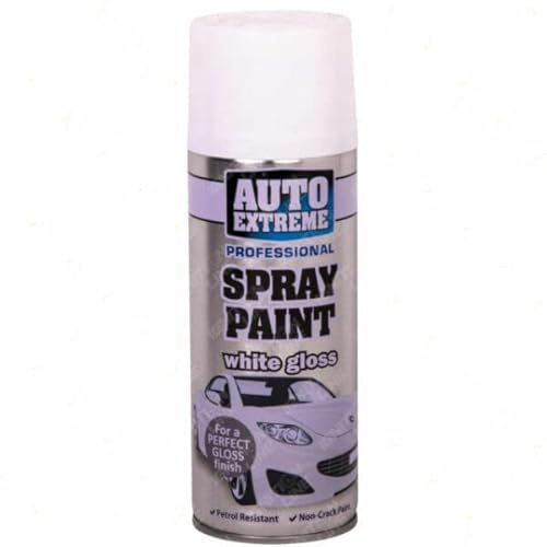SuperGift.com 400ml Spray paint Aerosol Professional Quality, Perfect Finish for Cars, Bikes,Vans, Metal (Black)