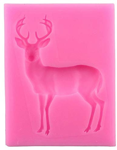 Ericetion 3D Cerf en Silicone Moule Polymère Argile Bonbon Biscuit Au Chocolat Moule De Boulangerie De Noël Toppakes Toppper Outils De Décoration De Gâteau Fondant
