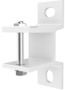 home Trends Soporte de pared para toldos de brazo articulado y semicasete, con fijación (1, aluminio, 35 mm), color blanco