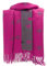 GFM® SHL-A Schal mit Löwenzahnfedern, Bienen, Tulpen, Sternen, superweich, Kaschmir-Gefühl, Herbst und Winter, Beshl-Bees Hot Pink, L