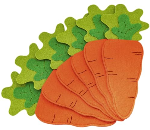 IMIKEYA 6st Möhrenmesser- Und Gabeltasche Ostern Geschirrbeutel Osterbesteck Abdeckung Taschen Für Gabelschneider Osterhase Besteckbeutel Osterdeko Filzstoff Bankett Esstisch Tier