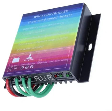 Fortschrittliche MPPT Windturbinen-Controller, Boost-Ladetechnologie, Starten und liefern Strom bei leichtem Wind, staubdicht und wasserdicht, vollständiger Schutz für Sicherheit (800 W)