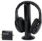 DEARBIRDER Cuffie TV Stereo Senza Fili Nero Monitor Hi-FI Professionale per Adulti E Seniors Radio FM - Cuffie Wireless 5 in 1 con Decodificatore Digitale per TV Digitale