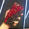 Glitter Case for iPhone 11,Handmade 3D Bling Sparkle Luxury Shiny Crystal Rhinestone Diamond Gemstone Women Girls Case for iPhone 11 6.1 inch 2019 (H Red/Black)