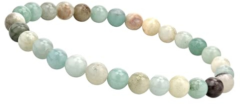 6mm Naturstein Armband – Edelstein Perlenarmband – Elastisch & handgemacht | Natursteinarmband für Damen – Echte Edelsteinperlen – Handgefertigt in Deutschland – Geschenkidee