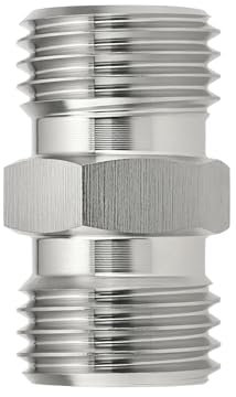 VGOL 1 adaptateur hydraulique M14 x 1,5 - Raccord de tuyau fileté - Convient pour divers systèmes hydrauliques et petites pelleteuses - Argenté