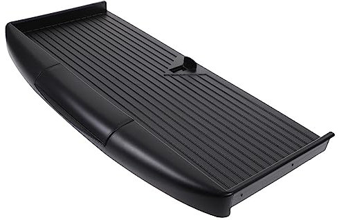 KICHOUSE Under Desk Keyboard Tray Tray Slide-Out Drawer Black Steel Slide Rail for Office Desks Space-Saving for Typing and Computer Work