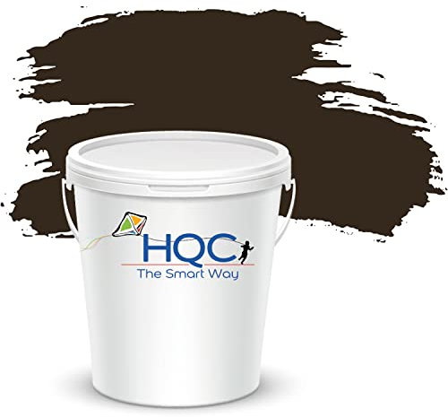 HQC Fence Paint and Garden Shed Paint | Garden Paints | Furniture Paint | Wood Paint | Outdoor Paint | Garden Fence | Quick-Drying Paint | Protection Paint (5L, Brown)