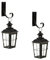 SIDCO Laterne 2 x Wandlaterne mit Wand Halterung Wandleuchter Windlicht Kerzenhalter