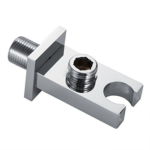 ottone soffione doccia spruzzatore del bagno di scarico a gomito supporto a muro per bagno flessibile testa staffa