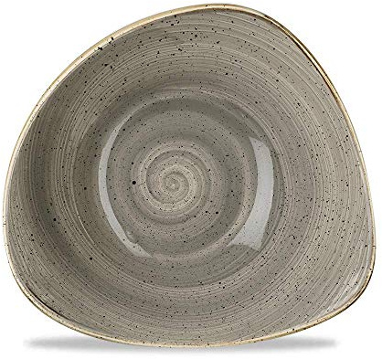 Churchill Stonecast -Triangle Bowl Schüssel- 37cl, Farbe wählbar (Peppercorn Grey)