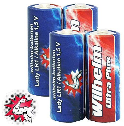 4 x WILHELM Lady N LR1 MN9100 4001 910A 1,5V Batterien