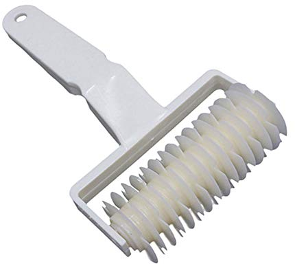 Pastry Lattice Roller Cutter, Cookie Pie Kitchen Bakery Tool, 19.5x12cm, White