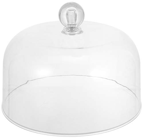 Yardwe Cake Stand Cover Plastic Clear Cake Display Dome Round Cake Serving Platter Dessert Display Stand Cover Food Tent Dome