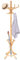 RELAX4LIFE Porte-Manteau Perroquet Bois Massif, Porte-manteaux sur Pieds avec 12 Crochets Porte-Parapluie Creux, Penderie Portant pour Entrée, Chambre, Dressing, Bureau, 51x51x184CM(Naturel)