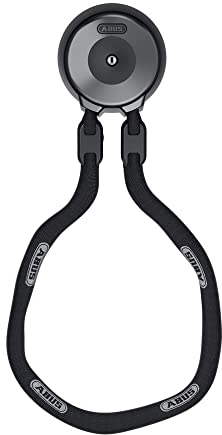 ABUS Wandanker WCH + Kette ACH 9KS - zur Diebstahlsicherung von Fahrrad und Motorrad in Garagen, Kellern oder vor dem Haus - ABUS-Sicherheitslevel 13-110 cm lange Kette