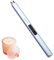 SUPRUS Accendino elettrico, antivento, senza fiamma, USB, ricaricabile, con lucchetto di sicurezza, per candele, barbecue, campeggio (blu)