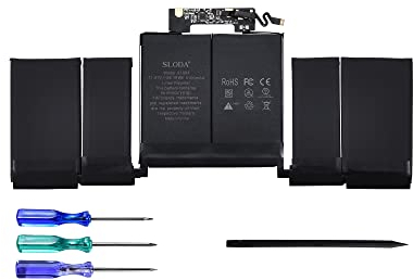 SLODA A1964 Laptop Akku für MacBook Pro 13'' A1989 A2251 (Mitte 2018 2019 2020) EMC 3214 3358 3348 BTO/CTO Touch Bar MR9Q2LL/A MR9R2LL/A MR9T2LL/A MR9U2LL/A MR9V2LL/A MV962LL/A [11.41V 5100mAh]