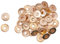 Craftelier - Set mit 40 Wide Metallösen Ideal für Scrapbooking und Bastelarbeiten | Gültig für Verschiedene Materialien | Ca. Größe Innendurchmesser 5 mm und Außendurchmesser 13 mm - Farbe Roségold