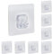 MZMing 8 pezzi Adesivo Forte per Mensole Doccia Ganci Appiccicosi per Scaffale di Stoccaggio senza Foratura Organizer ad Angolo da Parete Impermeabile per Cucina Bagno Portasapone Ripiano Cestino