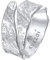 Kuzzoi Herrenring im kunstvoll Strukturiertem Used Design, Bandring massiv (12 mm) breit in 925 Sterling Silber, Silberring gehämmert, Ring für Männer, Bikerring, Ringgröße 66, 0612382721_66
