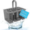 DL-pro Universal Dishwasher Cutlery Basket 20.8 x 16 cm Suitable for Many Standard Dishwashers such as Whirlpool Bauknecht Indesit Hotpoint Robust Design Ideal for Clean Cutlery