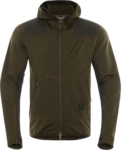 Härkila Deer Stalker Fleecejacke Grün - Leise Pirschjagdjacke für die Jagd - Pirschjacke Grün mit Lüftungsschlitzen, Größe:L