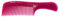 Jäneke Taschen-Griffkamm COLOURED Fuxia PINK 16,5 cm kompakter Haarkamm normale Zahnung (82829_fux)
