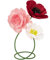 MEJOY 3D-Papierblumen-Dekoration für die Wand, riesige, handgefertigte Papierblumen für Hochzeit, Blumenhintergrund, Babyparty, Geburtstagsparty, Torbogen, Kinderzimmer, Wand, 40,6 cm, Rot / Rosa /