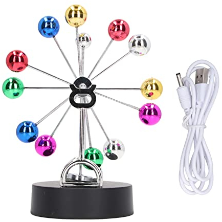 USB Elektronische Perpetuum Mobile Schaukel Ball Kinetische Kunst Globus Himmlischen Körper Kinetische Bewegung Orbital Wiggler Swing Ball für Office Home Ornamente