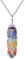 JSDDE Chakra Crystal Necklace Life Tree Wire Wrapped Healing Crystals Gemstone Pendant Necklaces Jewelry for Women