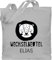 Baumwolltasche - Kita Beutel Wechselsachen Mädchen - Wechselbeutel Löwe - Unisize - Hellgrau - wechselklamotten tasche wechseltasche kindergarten personalisierte name taschen stoffbeutel kinder