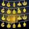 Shinybox Ramadan Eid Lichterkette, 3M 20LED Muslim Stern Mond Lichterketten, Dekoration Eid Mubarak Licht, Batteriebetrieben für Außen Innen Garten Terrasse