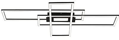 SellTec LED Deckenleuchte schwarz, inkl. Downlight, Deckenlampe mit CCT Lichttemperaturwechsel, dimmbar Fernbedienung……