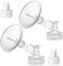 PumpMom 18mm Flanges and Duckbill Valve Compatible with Spectra S2 Spectra S1 9 Plus Synergy Gold Breast Pump Parts, Not Original Spectra Pump Parts (18mm)