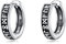 YFN Schwarze Ohrringe Herren 925 Sterling Silber Wikinger Rune Schwarz Ohrringe Geburtstag Geschenke für Männer Frauen (1)