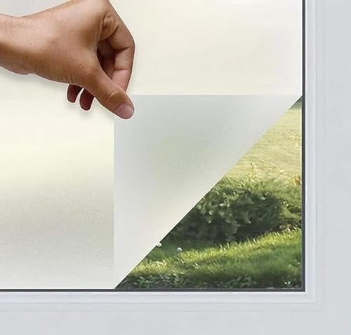 vgoltd Frosted Window Film Self Adhesive Vinyl Privacy Film Opaque Stickers Vinyl Covering for Glass Windows Bathroom Home & Office Doors (30 x 200 cm)