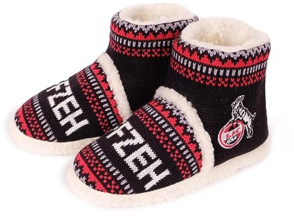 Bock op Kölle 1. FC Köln Strick Hüttenschuh Hausschuh für Kinder warm geffütert (eu_footwear_size_system, toddler, numeric, medium, numeric_34)