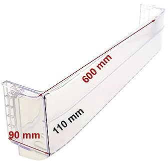 JCSPARES® - Balconcino Ripiano Porta Bottiglie mensola 60 x 9 x 11 cm Per Frigorifero Compatibile Con Samsung